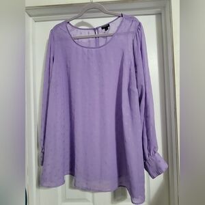 Lavender Long Sleeve Blouse